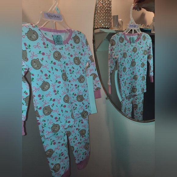 Other - Pink Bear Print Kids One Piece